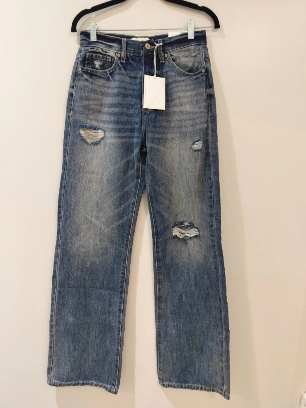 KanCan 90's Flare Ultra High Rise Distressed Jeans Size 3/25